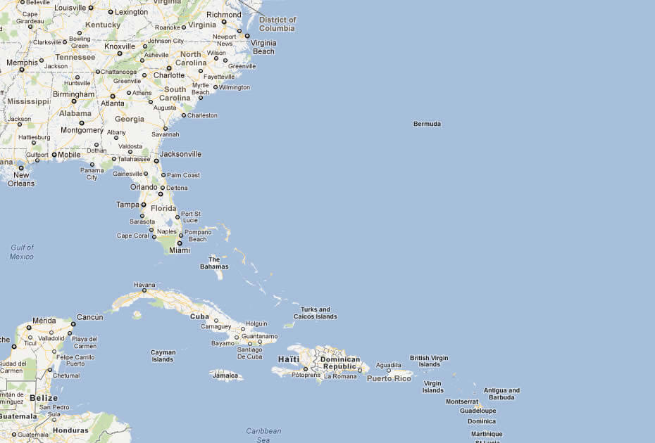 karte von bermuda nordlich amerika